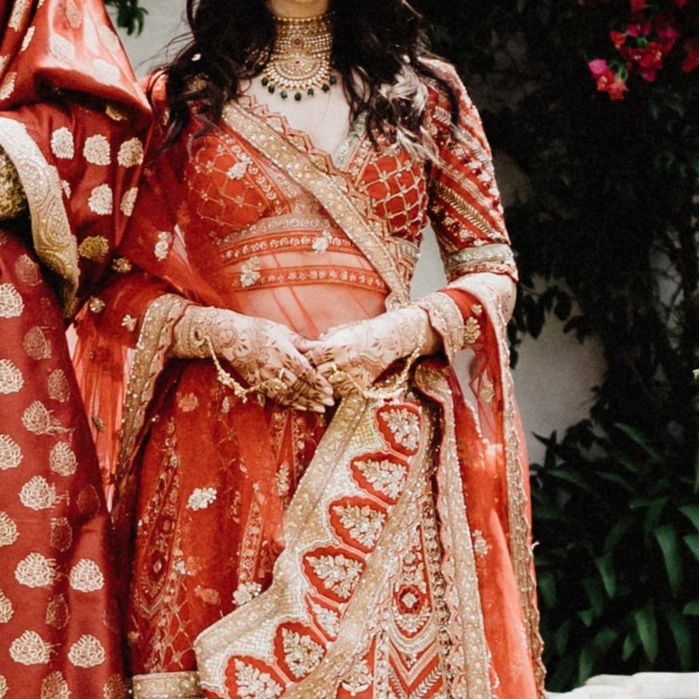 Exquisite Red Bridal Lehenga Set: Stunning Design, High-Quality!